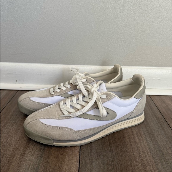 Tretorn women’s Rawlins 2.0 low top suede sneaker white beige size 7 - Picture 2 of 7